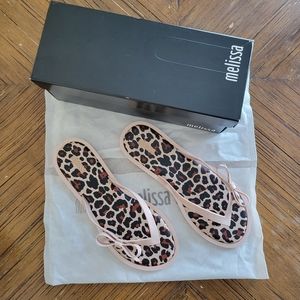 Melissa Animal Bow Flip Flop Light Pink